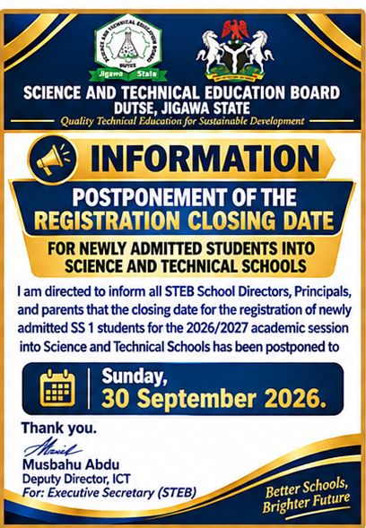 Postponement Notice 
